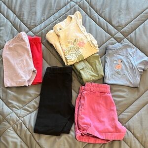 Lot of Girls Clothing Set - Pink, Red, Black, Green, Blue